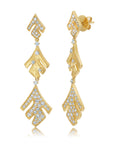 Diamond Samambaia Triple Drop Earrings