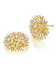 Large Diamond Lily Stud