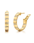 Alma Dos Rios Diamond Hoop Earrings
