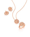 Large Diamond Lily Stud