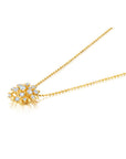 Diamond Lily Pendant
