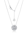 Large Diamond Lily Pendant