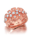 Diamond Samambaia Cigar Band Ring