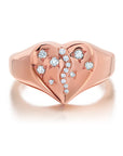 Diamond Coração Ring