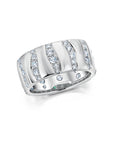 Alma Dos Rios Diamond Cigar Band Ring