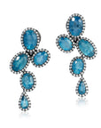 Midnight Aquamarine Earrings