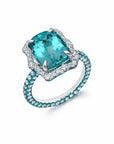 Paraiba Tourmaline & Diamond Ring