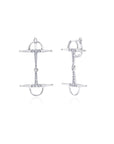 Diamond Bit Drop Earrings