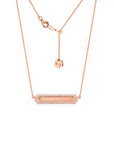 Diamond Engravable Name Plate Necklace