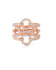 Diamond Halter Statement Ring