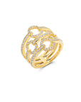 Diamond Halter Statement Ring