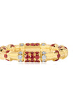 Ruby & Diamond Cavaletti Band Ring