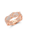 All Diamond Chevron Rein Ring