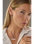 Diamond Engravable Name Plate Necklace