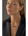 Orange Sapphire Jumper Necklace
