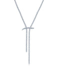 Mega Swirl Slide Lariat Necklace