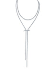 Mega Swirl Slide Lariat Necklace