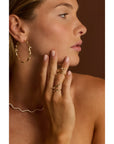 Ouro Rio Diamond Hoop Earrings