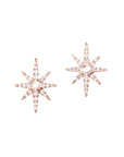 Diamond Starburst Stud Earrings
