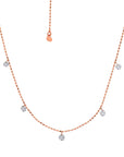 Tiny Floating Diamond Necklace