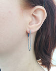 Titanium Inside Outside Hoop Earrings