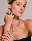 Emerald Bahia Statement Earrings
