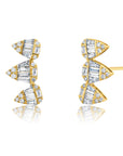 Pluma Trio Pear Shape Ear Climbers