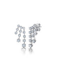 Floating Diamond Fall Earrings