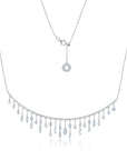 Floating Diamond Bib Necklace