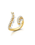 Floating Diamond Bypass Ring