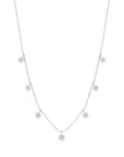 Graziela Gems - Necklace - Medium Floating Diamond Necklace - White Gold