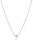Single Floating Diamond Necklace