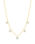 Graziela Gems - Necklace - Large Floating Diamond Necklace - Yellow Gold
