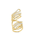 Hinged Diamond Paisley Ring