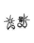 Graziela Gems - Diamond Starburst Ear Cuffs - Black Gold