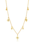 Graziela Gems - Necklace - Diamond Starburst Adjustable Necklace - Yellow