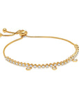 Graziela Gems - Diamond Floating Bolo Bracelet - Yellow Gold