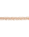 White Diamond Folha Bracelet