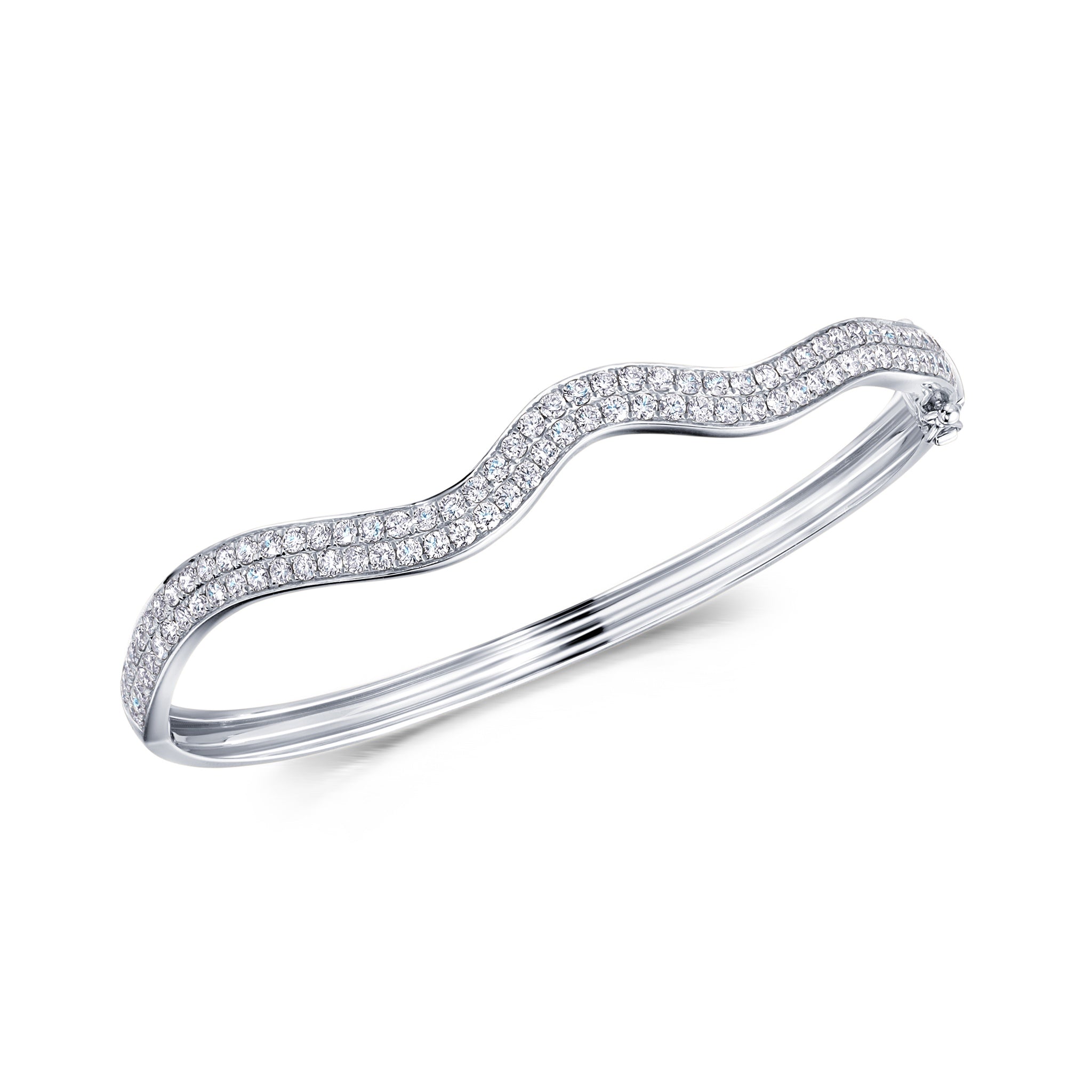 Rio Double Diamond Bangle