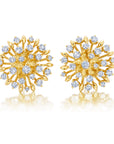 Large Diamond Lily Stud
