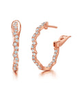 Rio Diamond Inside Outside Hoops 20mm