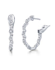 Rio Diamond Inside Outside Hoops 20mm