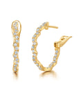 Rio Diamond Inside Outside Hoops 20mm