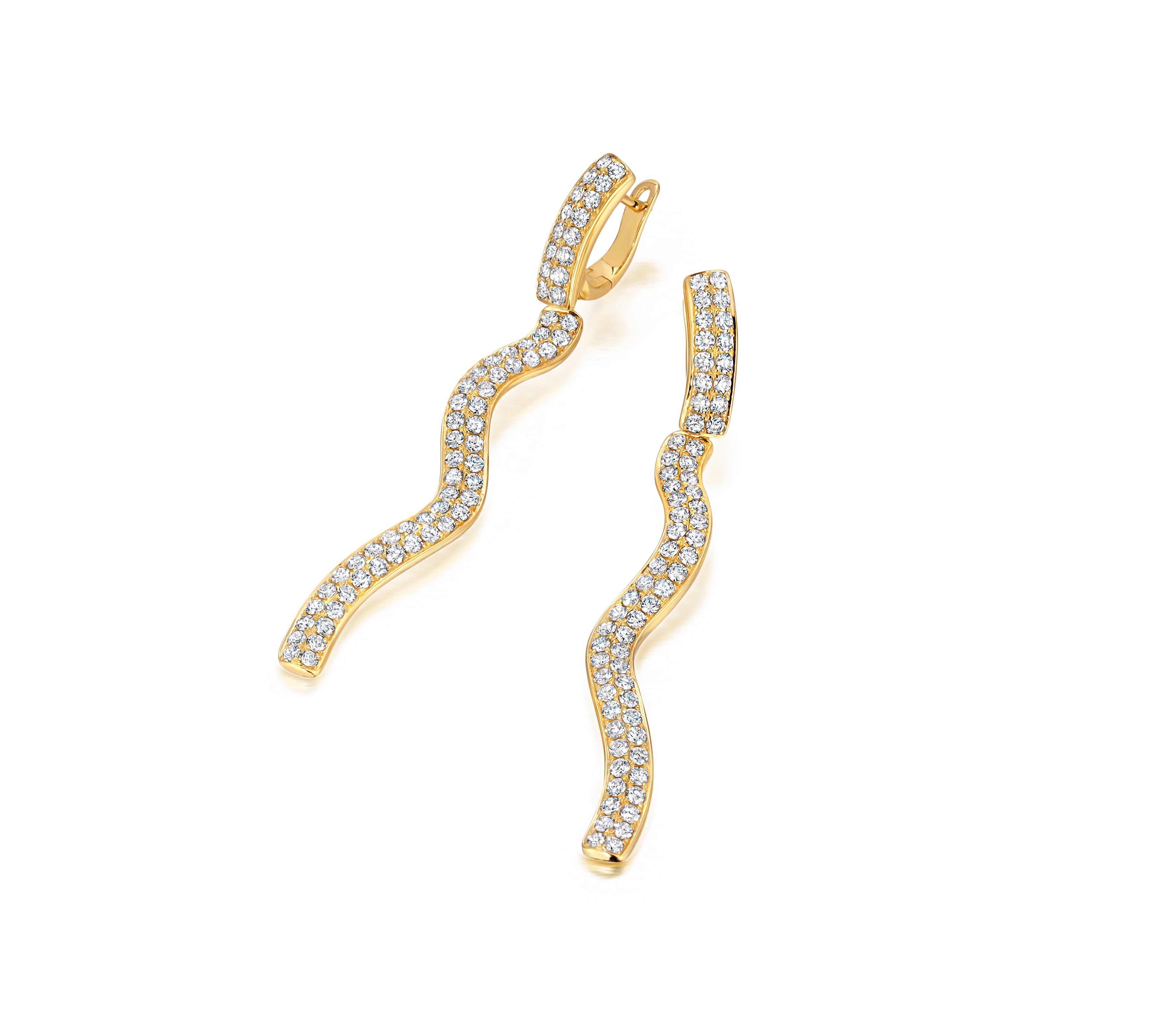 Double Rio Diamond Drop Earrings