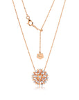 Large Diamond Lily Pendant