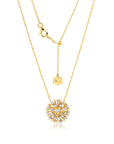 Large Diamond Lily Pendant