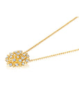 Large Diamond Lily Pendant