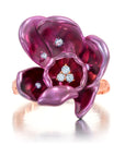 Purple Titanium Orchid Ring
