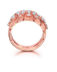 Diamond Samambaia Cigar Band Ring