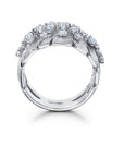 Diamond Samambaia Cigar Band Ring